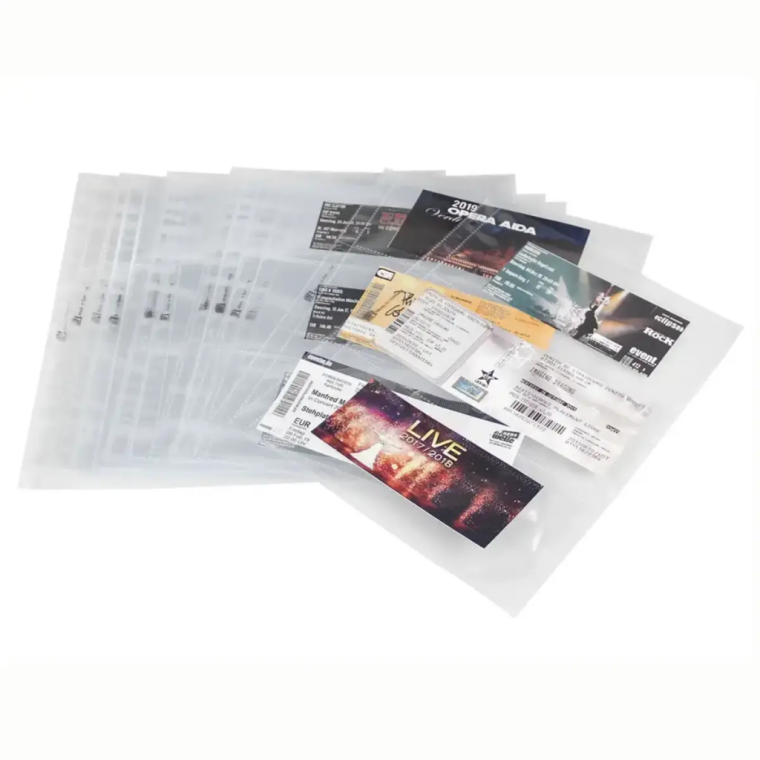 Compact A4 Three Pocket Page for Banknotes