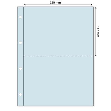Compact A4 Two Pocket Transparent Page