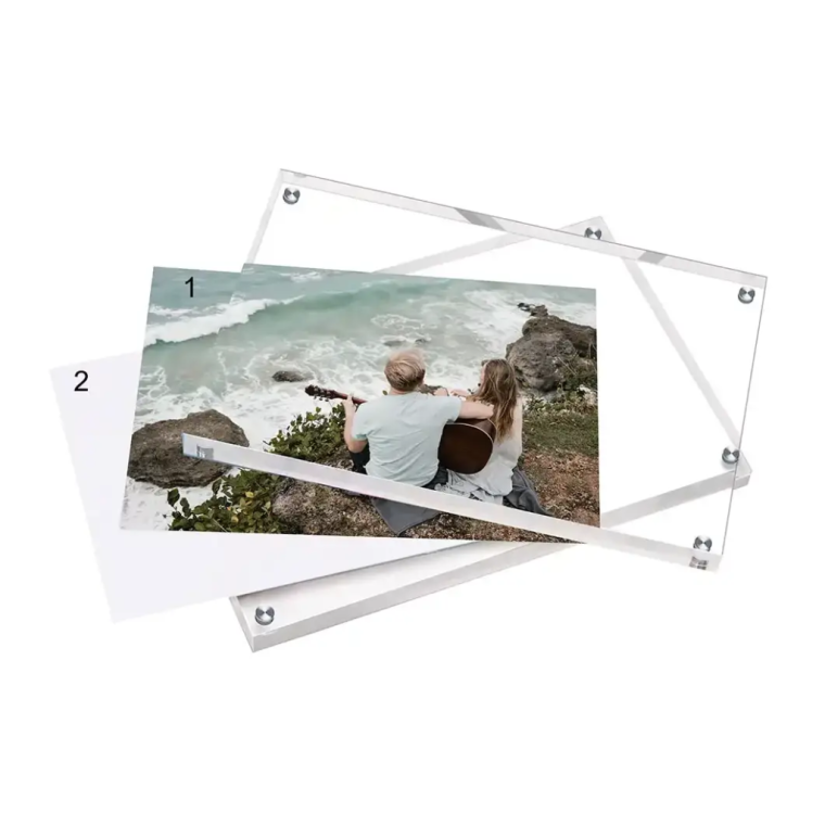Acrylic presentation frame