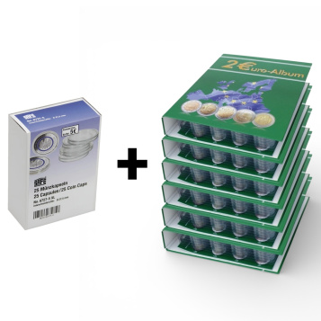 Twin TOPset Coin Album for 2€ coins SET