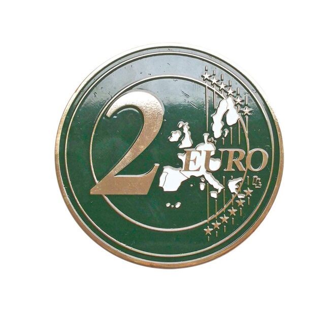 Alumiiniumist mündikohver 2€ müntidele