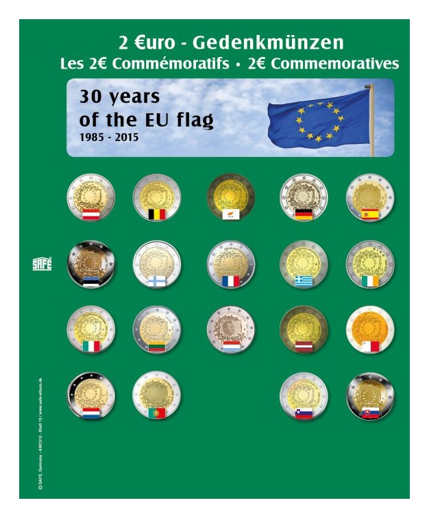 Premium mündialbum 2€ lisaleht 2015 EU lipp
