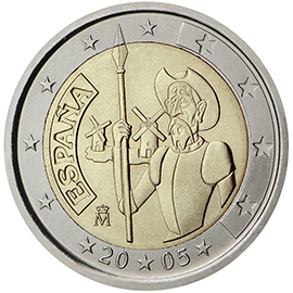 Hispaania 2€ 2005 Don Quijote