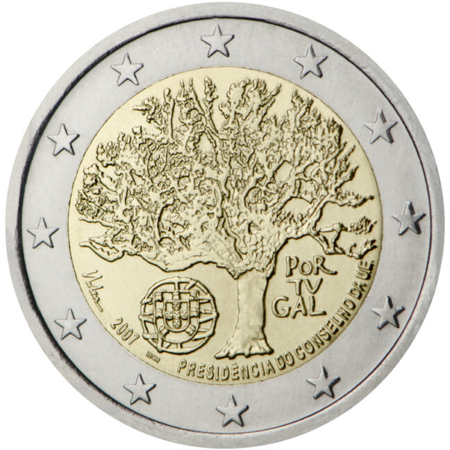 Portugal 2€ 2007 eesistumine
