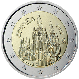 Hispaania 2€ 2012 Burgose katedraal