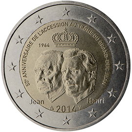 Luksemburg 2€ 2014 50 aastat