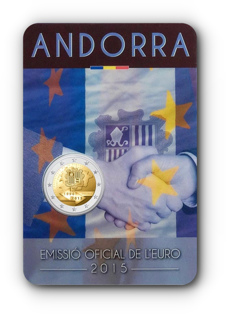 Andorra 2€ 2015 tolliõigus mündikaart