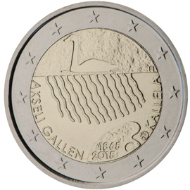 Soome 2€ 2015 Akseli Gallen