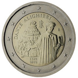 Itaalia 2€ 2015 Dante Alighieri