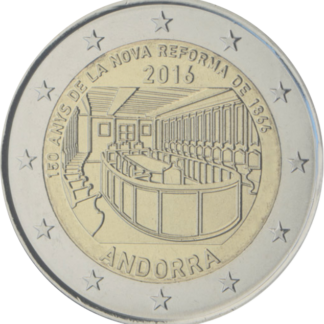 Andorra 2€ 2016 uus reform mündikaart