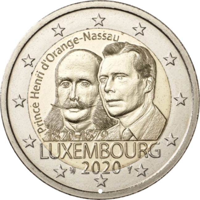 Luksemburg 2€ 2020 prints Henri 200