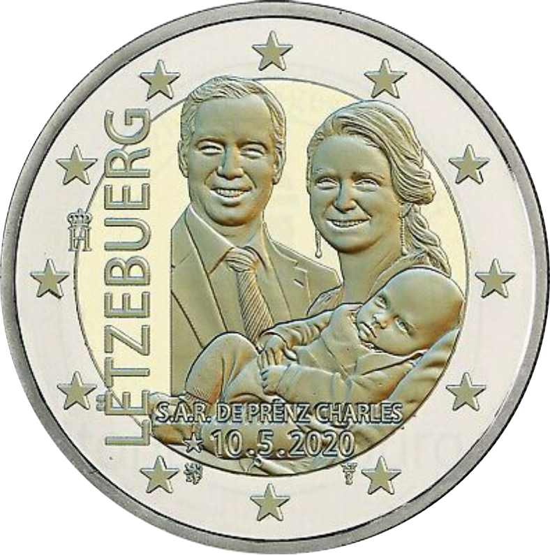 Luksemburg 2€ 2020 prints Charles - reljeef