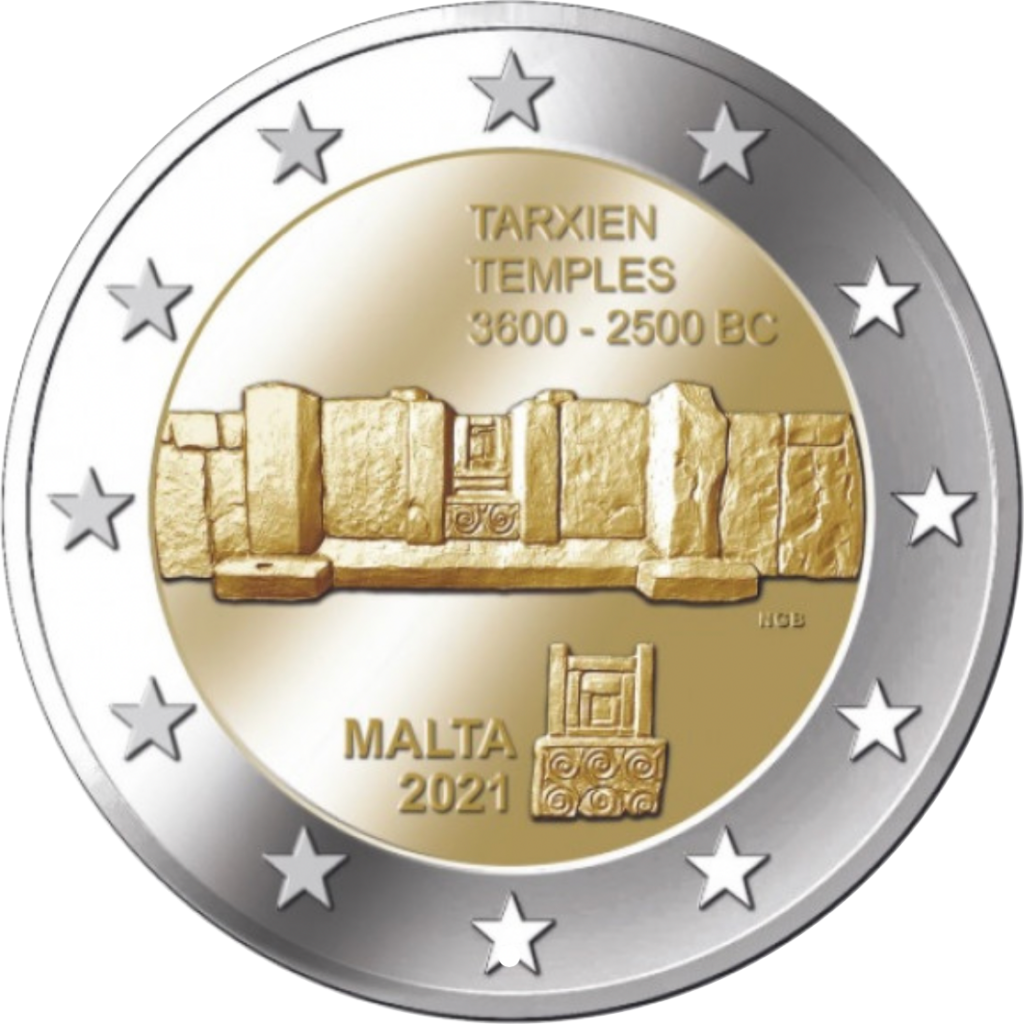 Malta 2€ 2021 Tarxieni templid