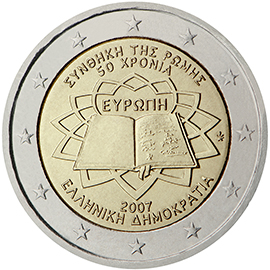 Kreeka 2€ 2007 Rooma leping