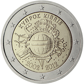 Küpros 2€ 2012 TYE