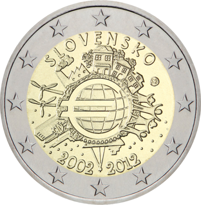 Slovakkia 2€ 2012 TYE