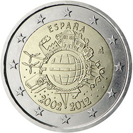 Hispaania 2€ 2012 TYE
