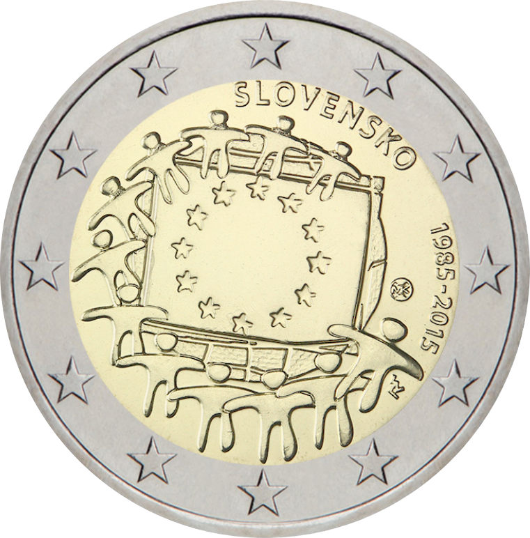 Slovakkia 2€ 2015 EL lipp