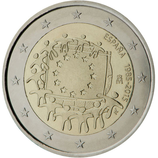 Hispaania 2€ 2015 EL lipp